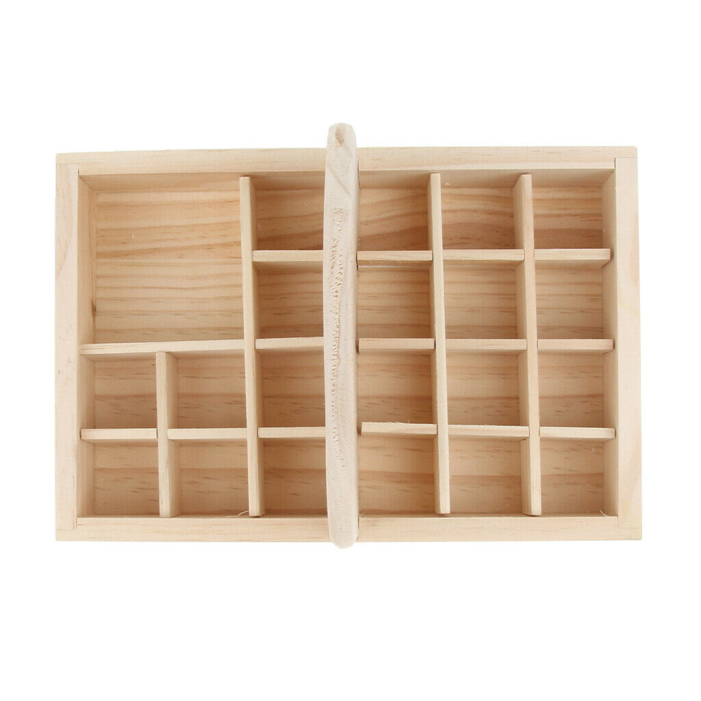 21Slot Wood Essential Oil Displaying Storage Organizer Rack Hold 15ml Bottle