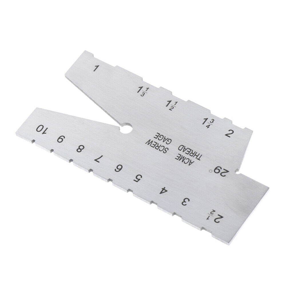 29 Degree Acme Screw Thread Gauge Gage Grinding Welding Ruler Measuring Tool