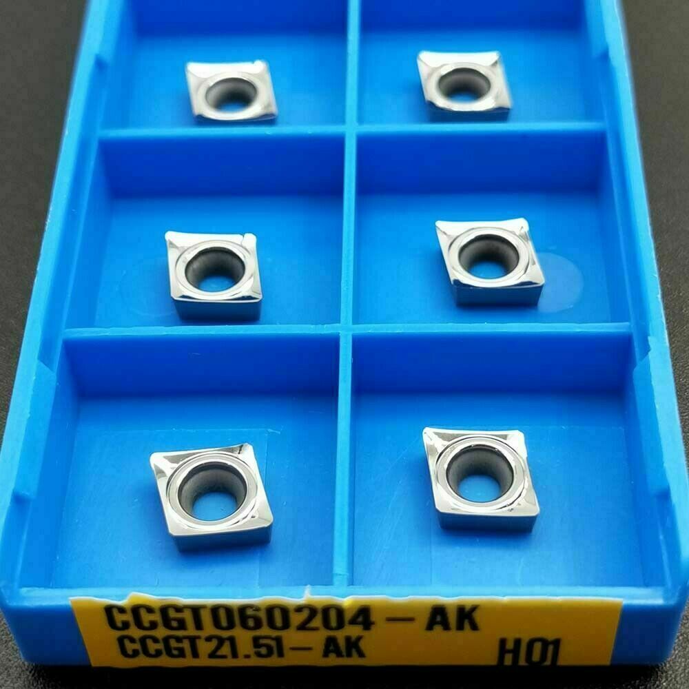 For Aluminum CCGT060204-AK CCGT21.51 Carbide inserts Cutter blade CCMT0602