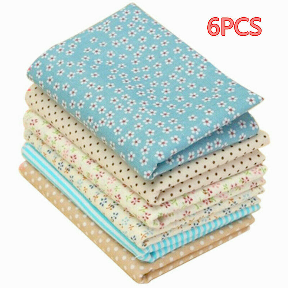 100% Cotton Mixed Fabric Material Bundle Scrap Offcuts Quilting Quilt Fabric AU