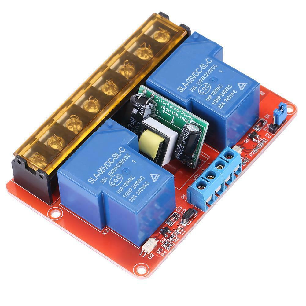 2 Channel Relay Module 30A DC 5V High-low Level Trigger Control Relay Module