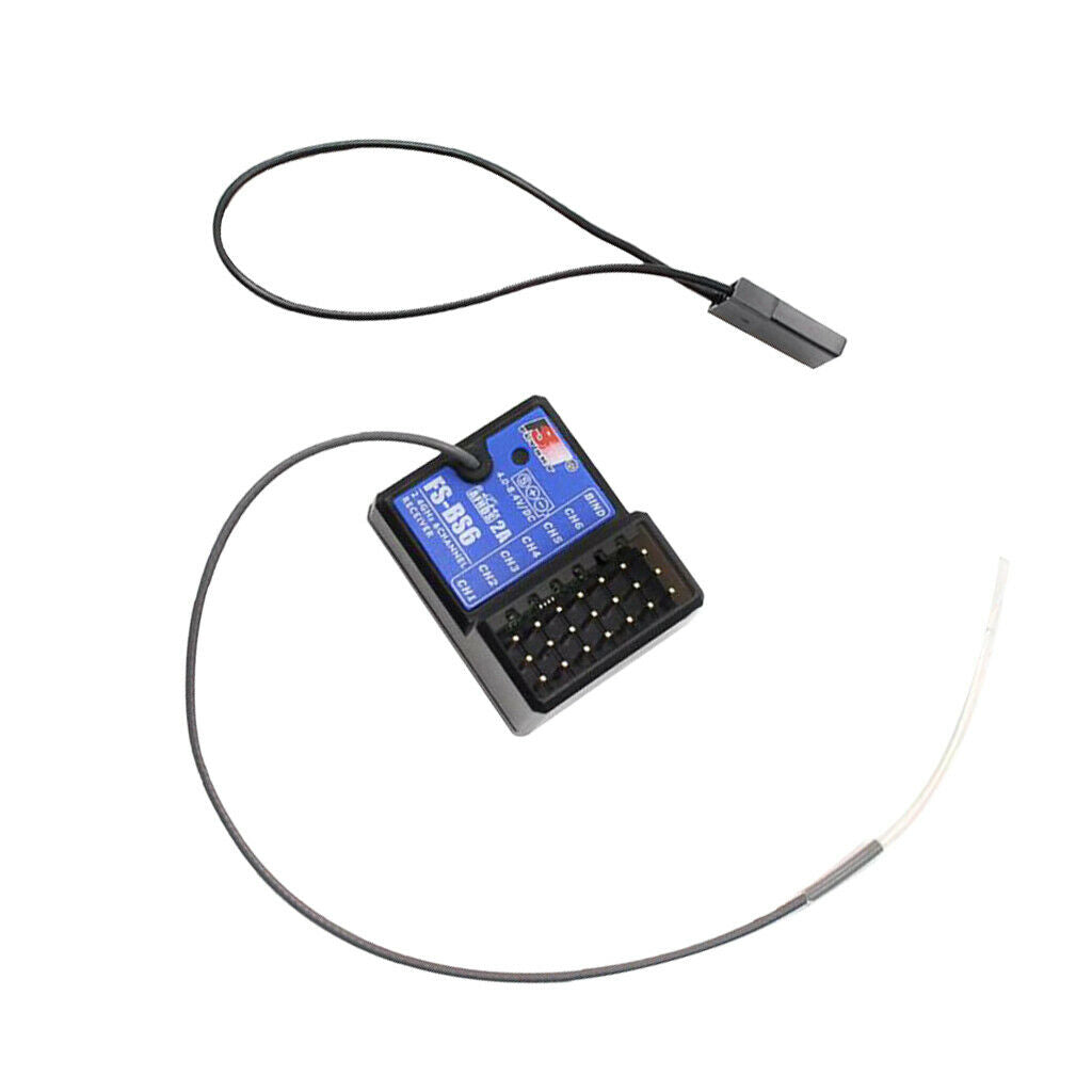 Flysky FS-BS6 2.4G 6CH RC Receiver Unit Built-in Gyro and Fail-Safe for FS-GT5