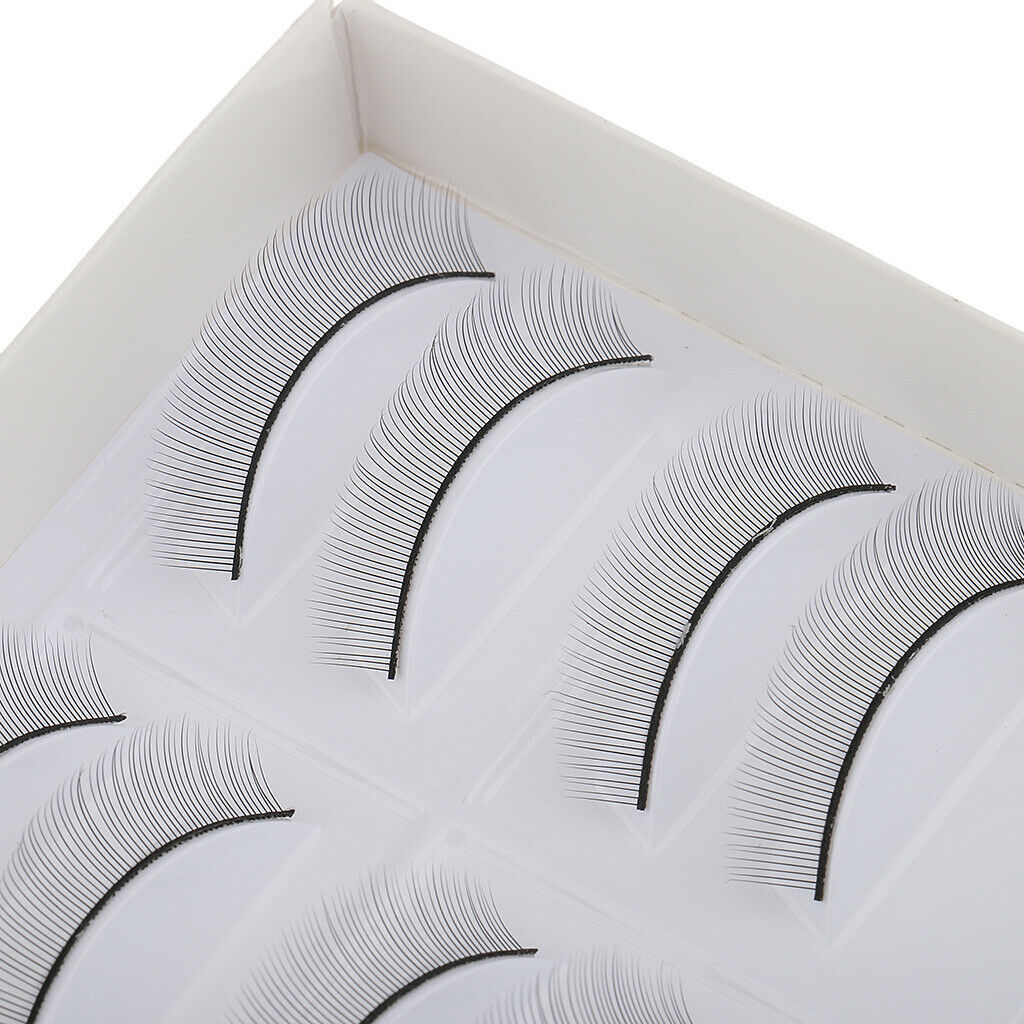 10 Pairs of Natural Long Artificial Eyelashes + 5 Pairs of Eyelash Shields