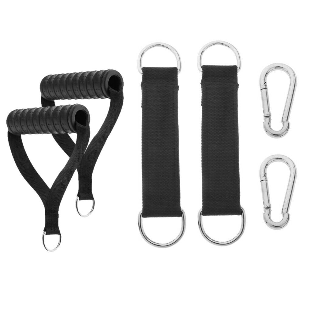 Pull-UP Handles Gym Straps Handle Men/Women AB Pull Up Webbing D-Ring Carabiner