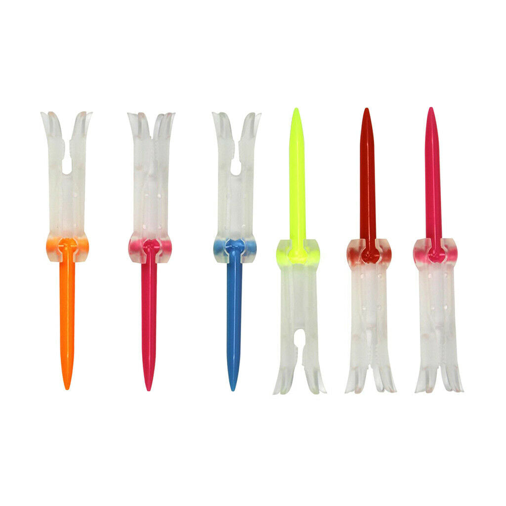 6X Professional Golf Tees Foldable Golf Nail Accessories on Course