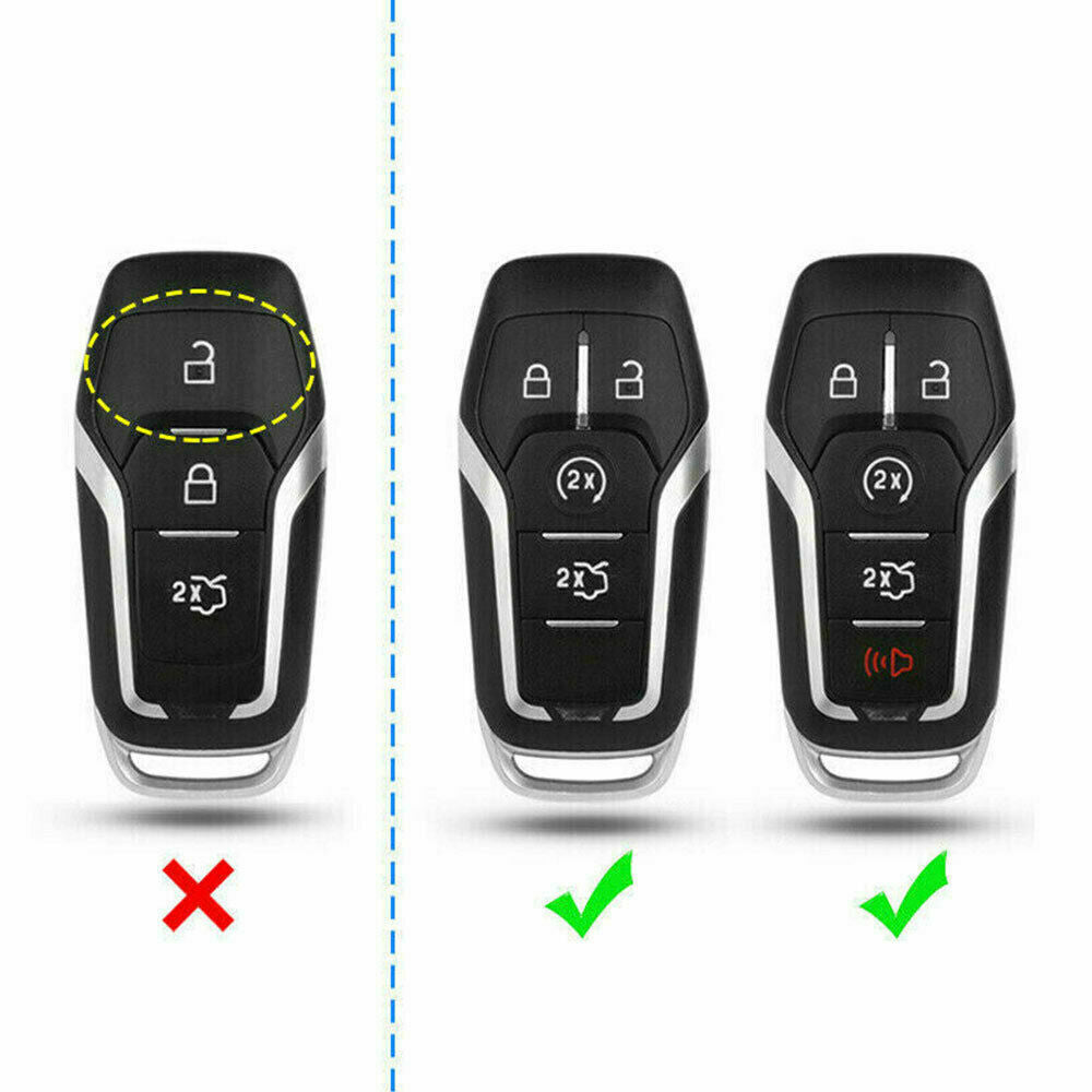 Carbon Fiber Hard Smart Key Cover For Ford Lincoln Accessories Chain Case Holder