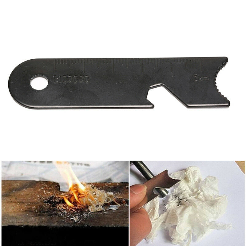5PCS X Camping Hiking Survival Flint Scraper Square Type Outdoor Survival Tool