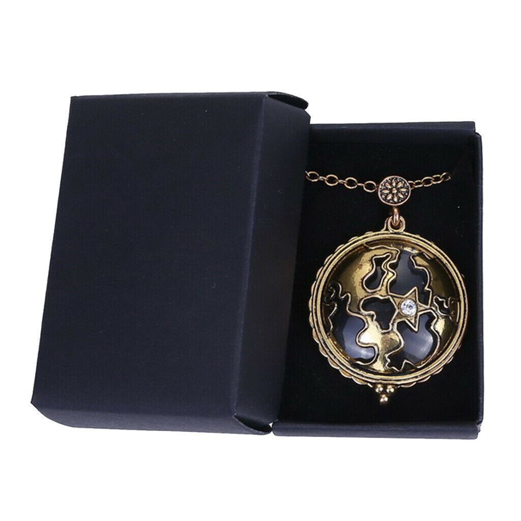 Magnifying Glass Locket Pendant Necklace Unisex Gothic Sweater Chain Jewelry