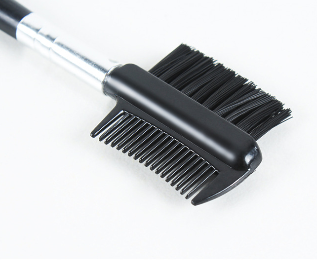 Eyebrow Eyelash Dual-Comb Extension Brush Plastic Comb Cosmetic Makeup Tool