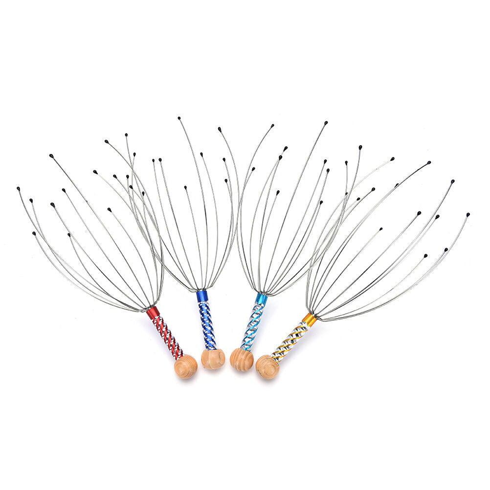 New Head Neck Scalp Massager Massage Octopus Equipment Stress Release Tool.l8