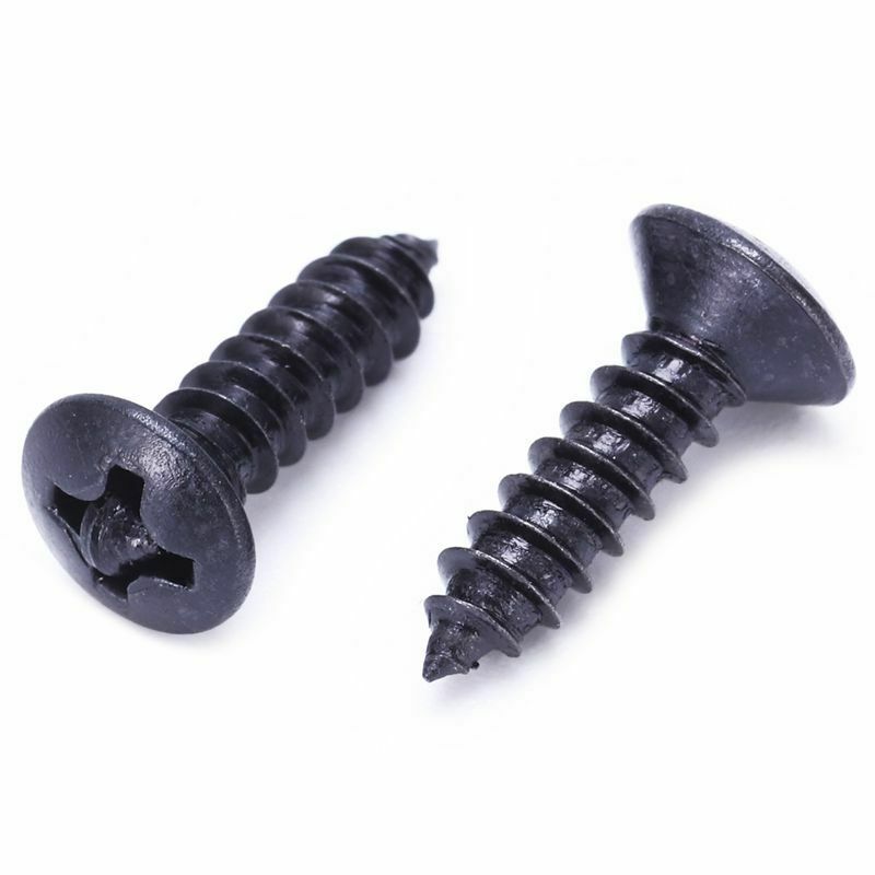 2 Pcs Golden Electric Bass Guitar St Retainers Tree Black O2T7