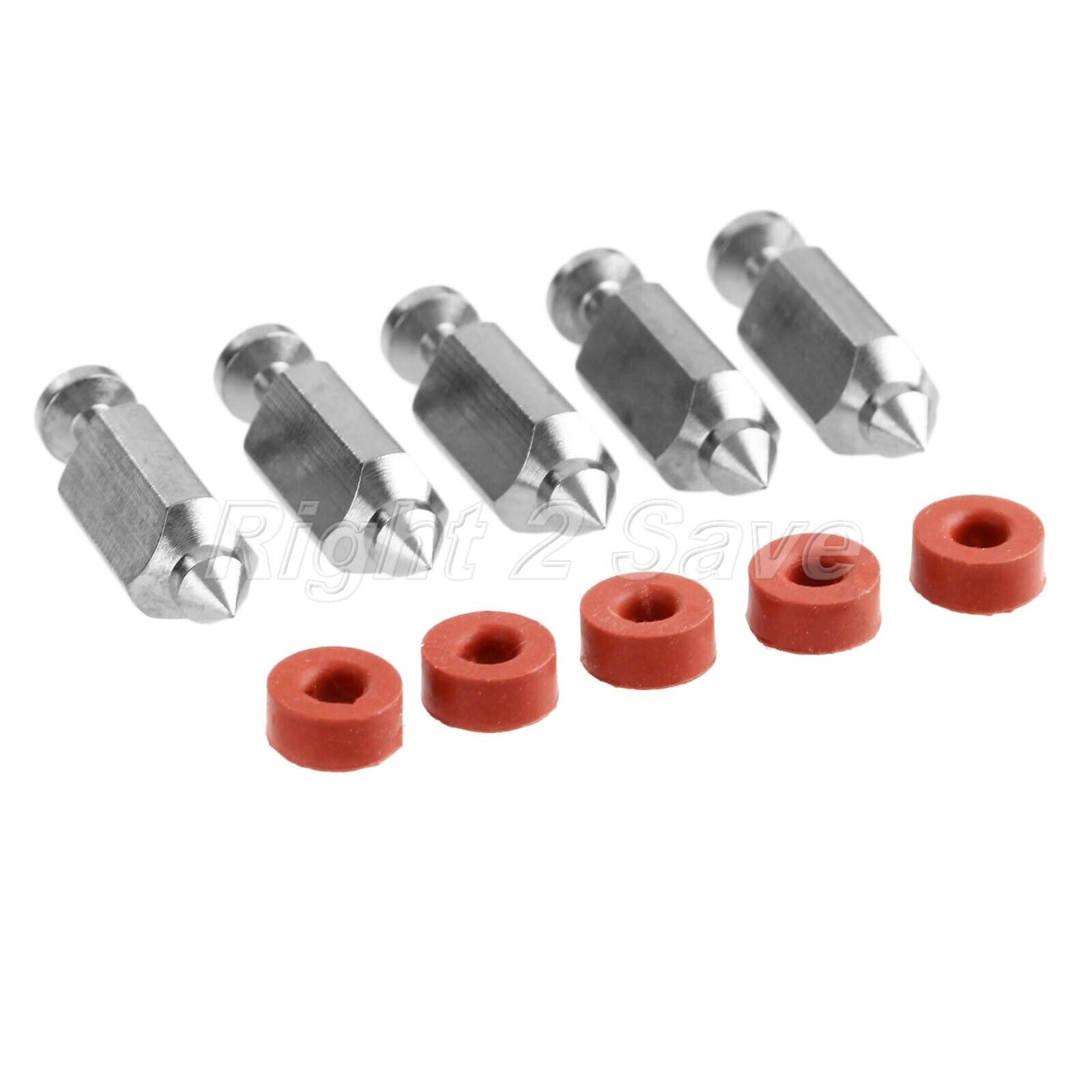 Carburetor Float Valve Needle Seat Kit For Briggs & Stratton Replacement 5Pcs