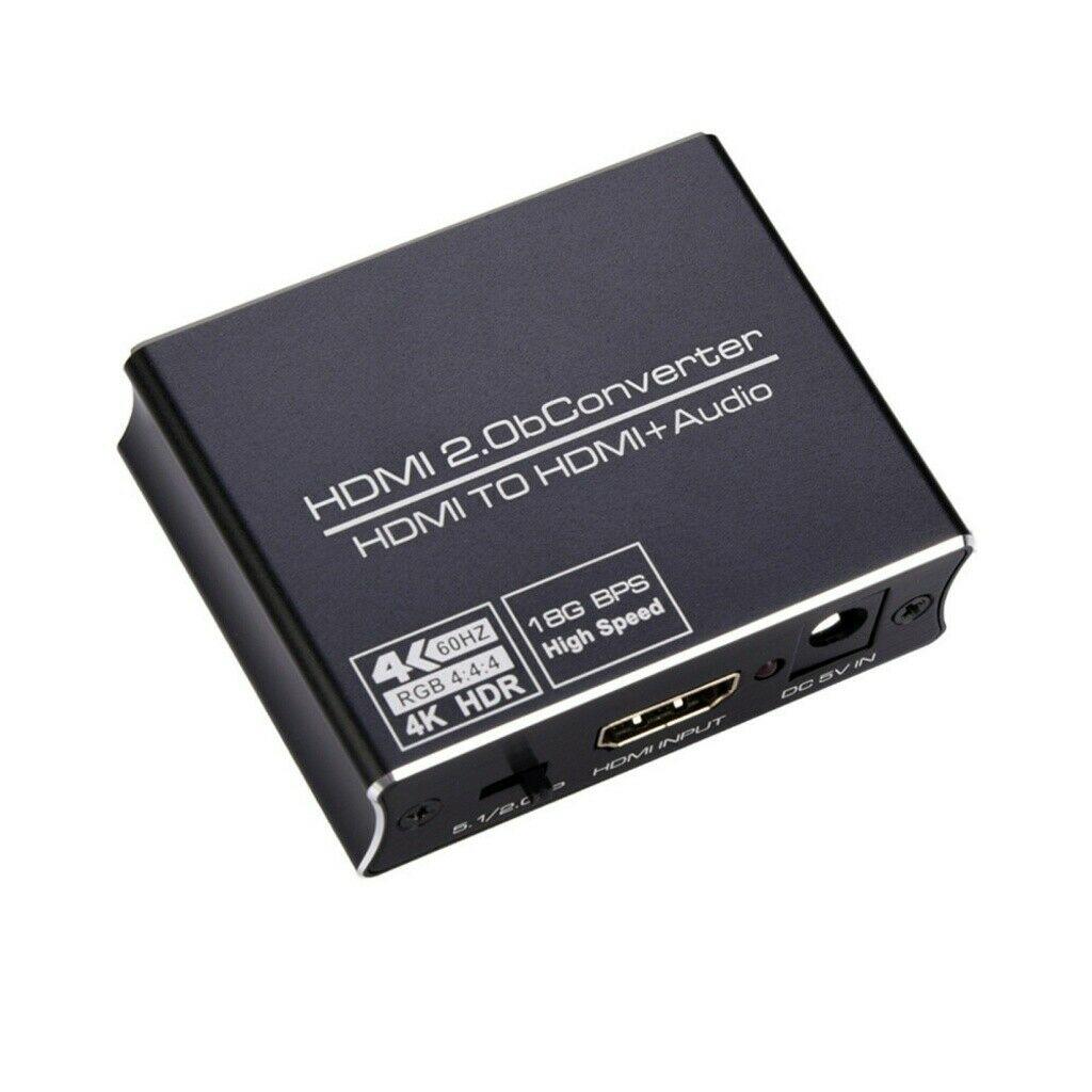 4Kx2K HDMI to HDMI 3.5mm Stereo Audio Extractor Converter HDMI Splitter Adapter