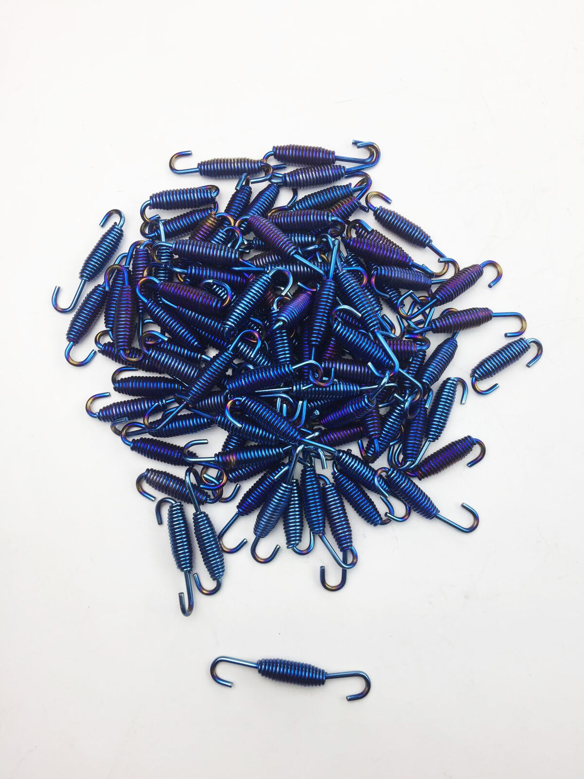 6pcs Blue Motorcycle Exhaust Pipe Muffler Springs Hooks Motorcycle Accessories