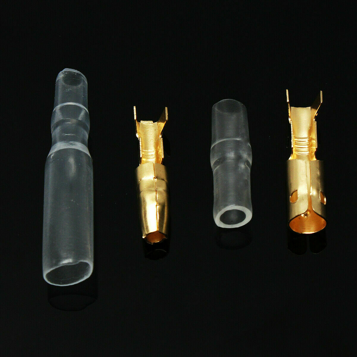 50 Sets 3.9mm Car Motorcycle Brass Bullet Connectors Male&Female Wire Terminals