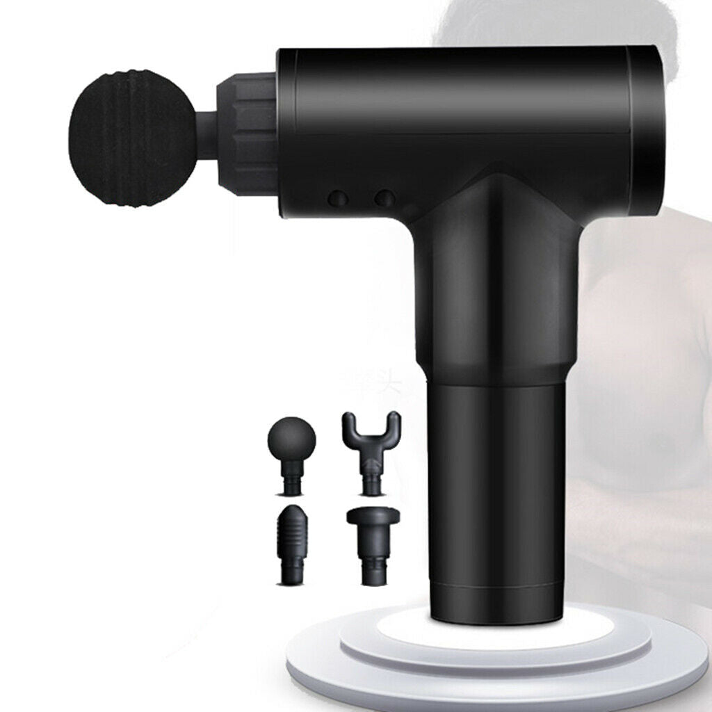 Massage Gun Vibration Deep Tissue Percussion Massager Handheld 30 Speeds Black