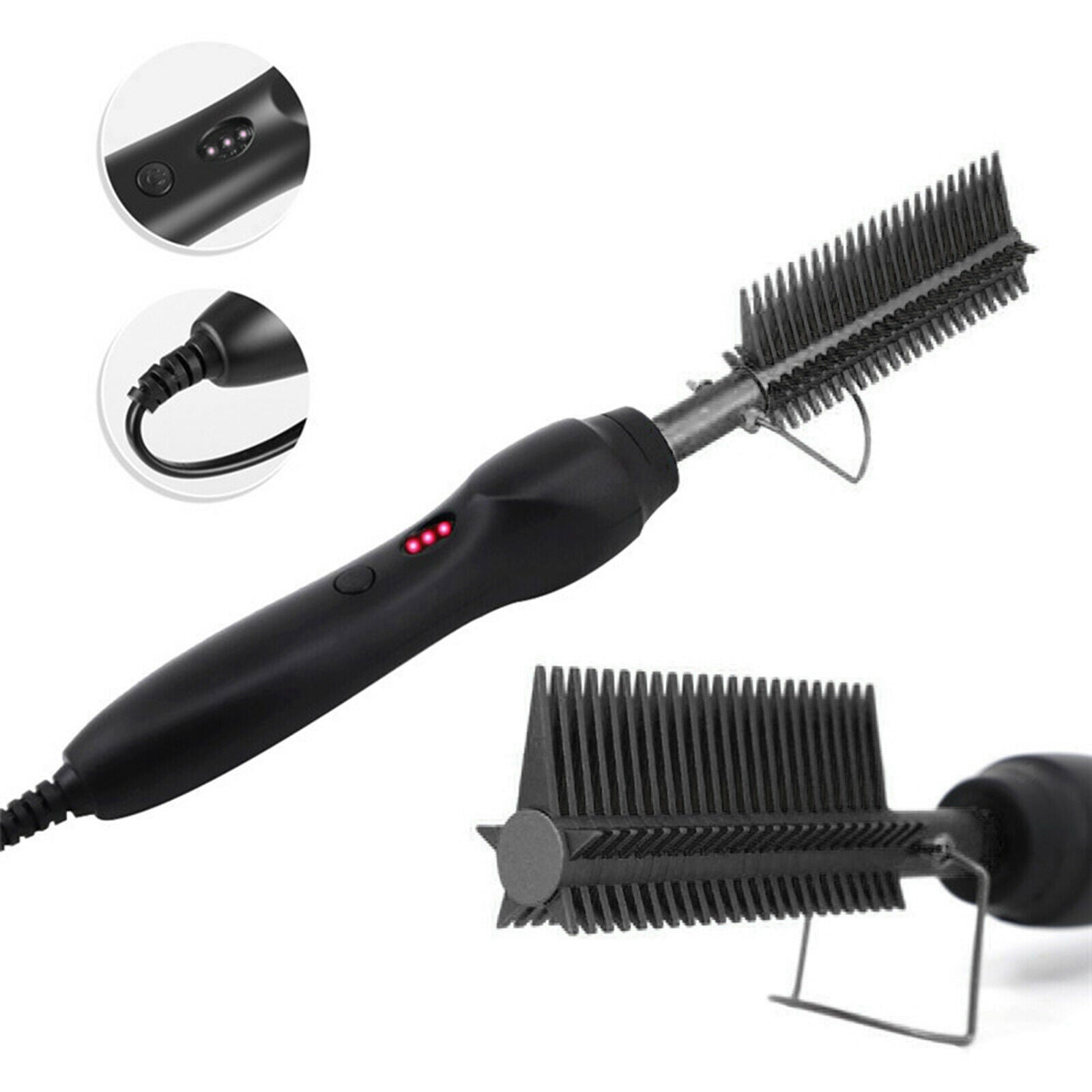 Hot Comb,Electric Heating Comb,Ceramic Comb Curling Iron Heated