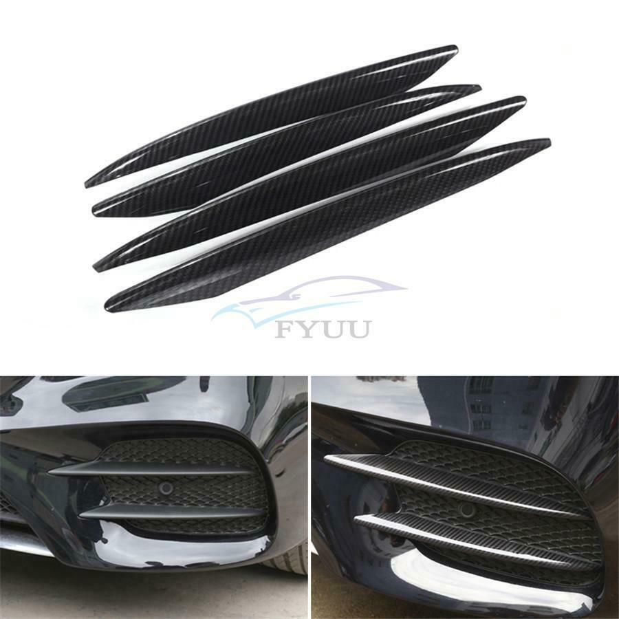 Carbon Fiber Car Front Fog Lamp Trim Panel For Mercedes-Benz W213 E-Class 16-20