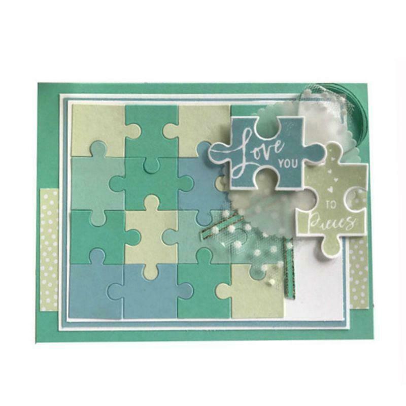 Heart Puzzle Metal Cutting Dies Stencil DIY Scrapbooking Album Embossing Decor