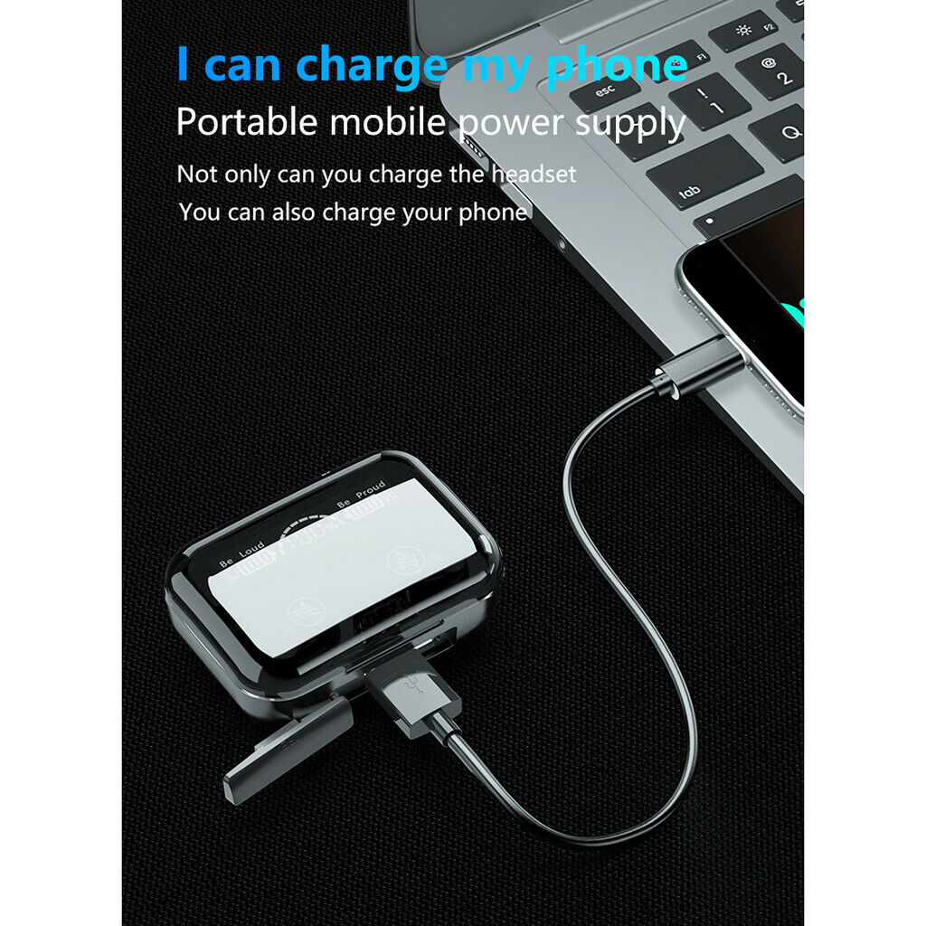 Bluetooth 5.1 Headset TWS Wireless Earphones Mini Earbuds IPX7 Stereo Headphones