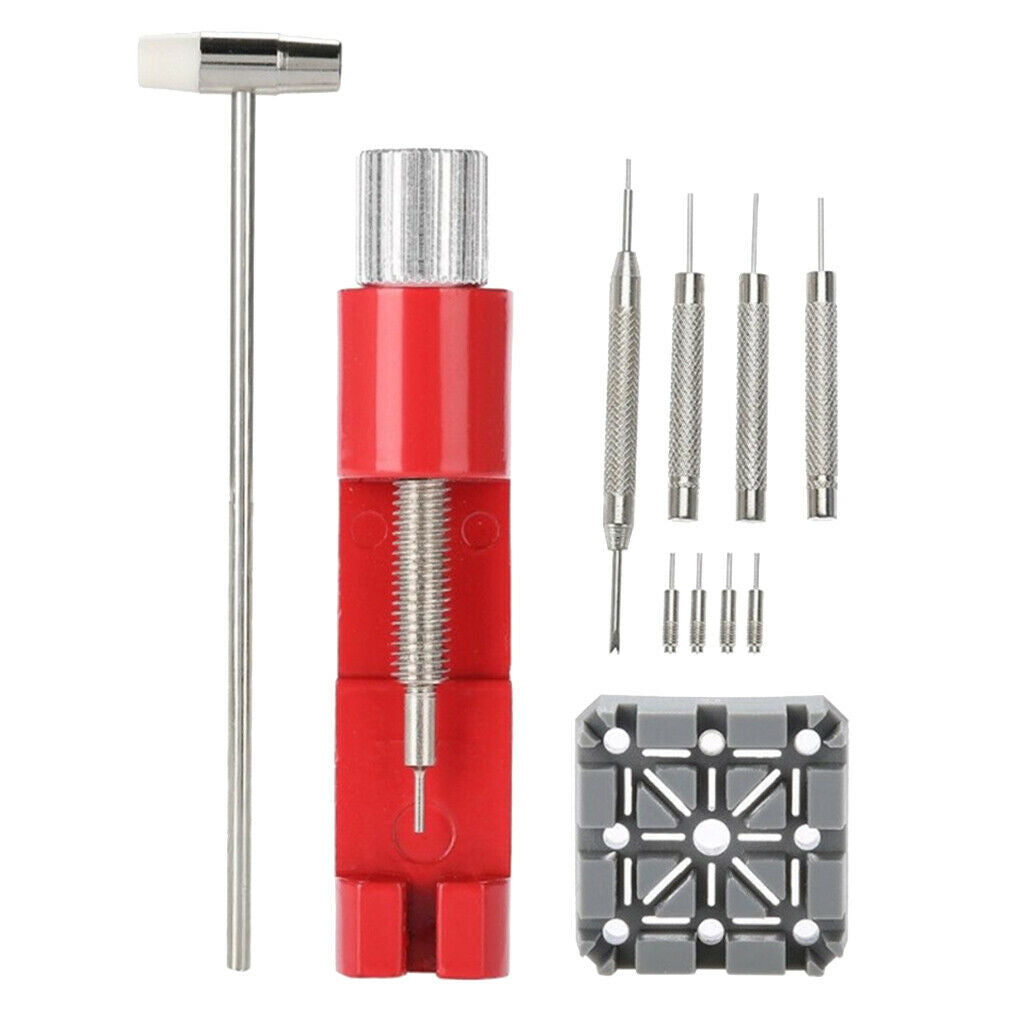 11pcs Professional Watch Strap Belt Link Remover Tool Kits Watchmaker Repair
