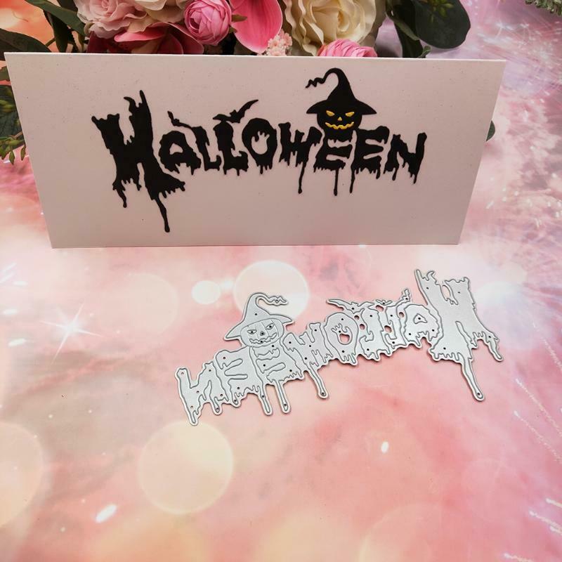 Halloween Metal Cutting Dies Stencil Scrapbooking DIY Album Stamp Paper Emboss
