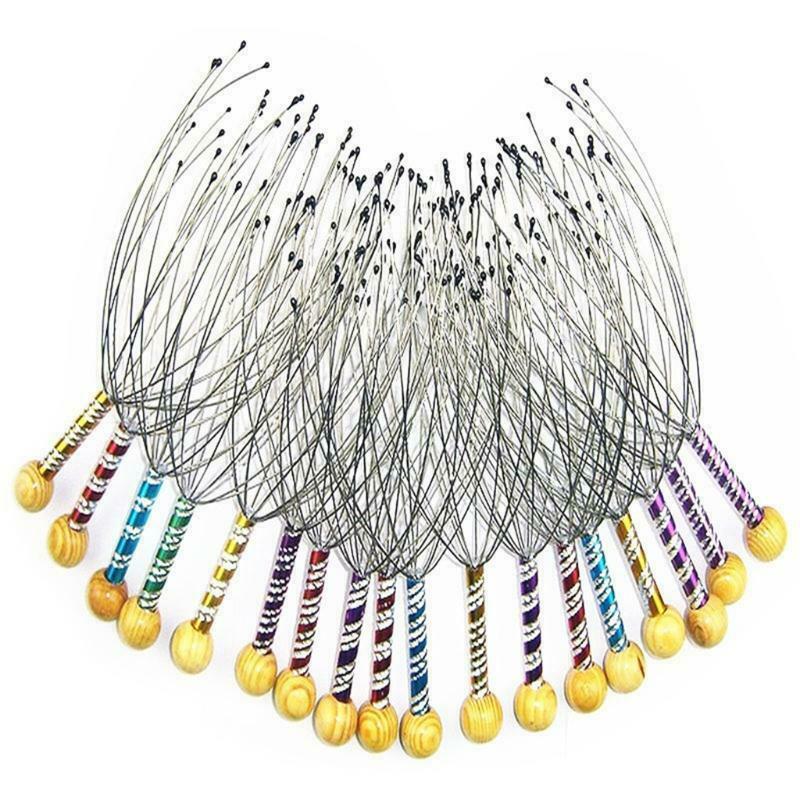 Metal Head Massager Octopus Scalp Relax Spa Headache Stimulate Blood Circula