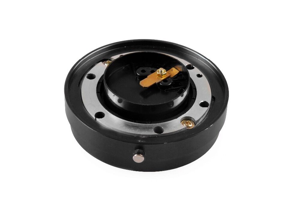Car black Steering Wheel Quick Release Hub Adapter Snap Off Boss Kit with screws