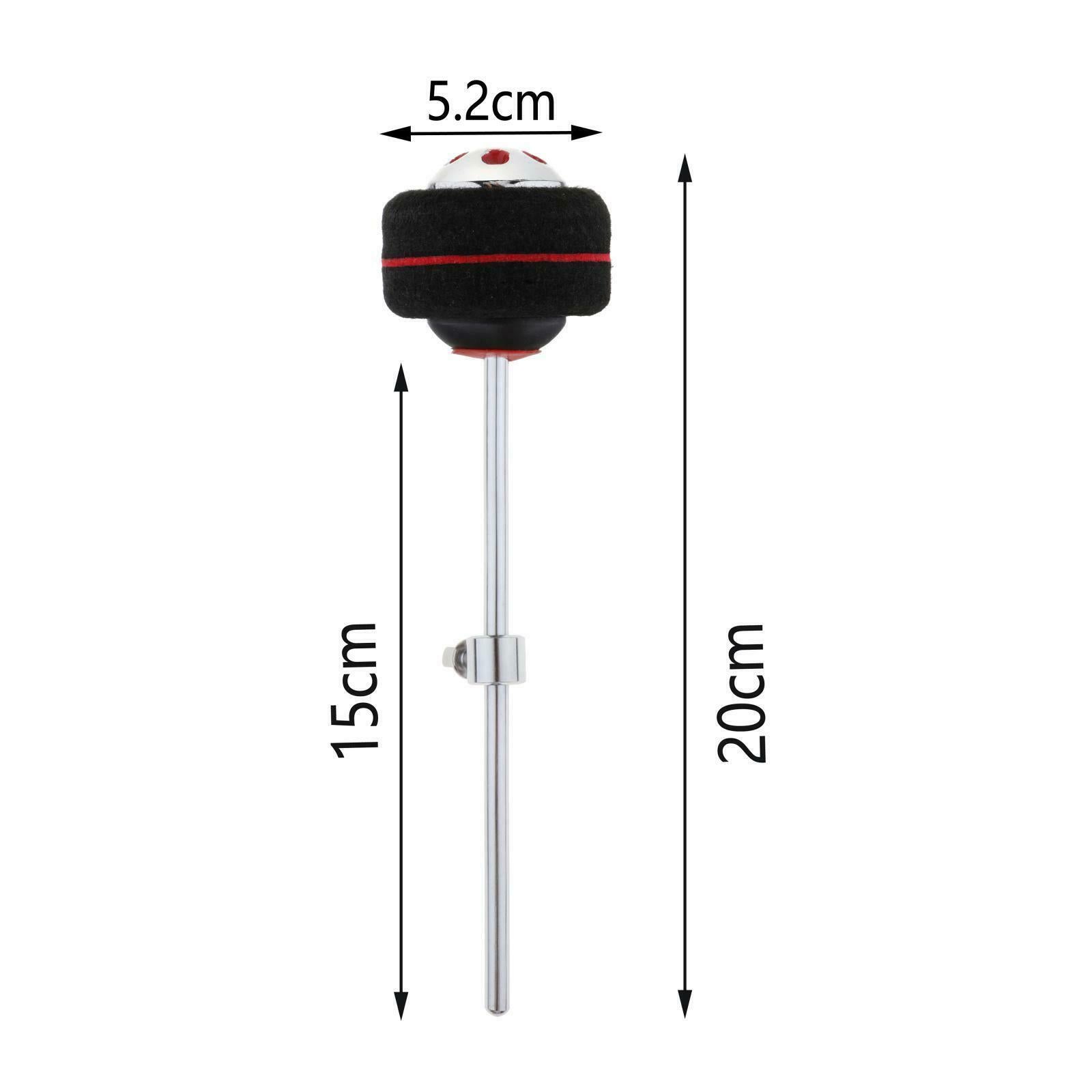 Stainless Steel Shank Drum Pedal Beater for Percussion Drum Instrument Accs