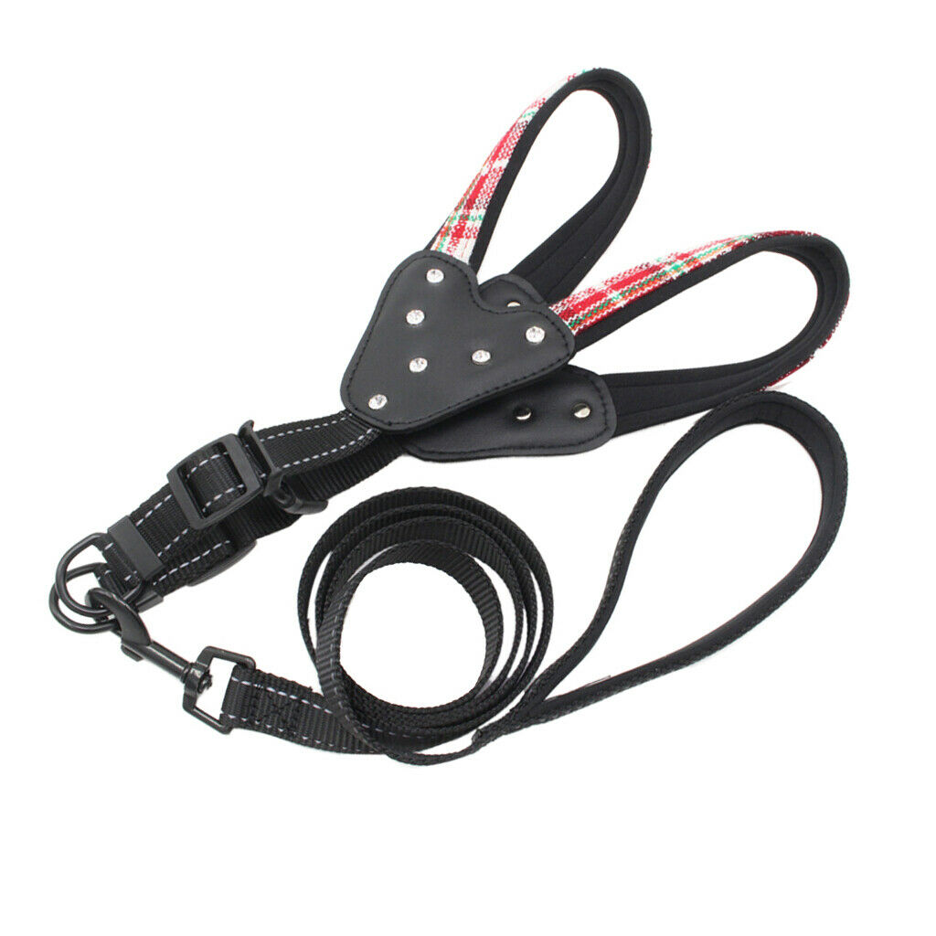 Christmas Adjustable Pet Dog Vest Harness Puppy Leash Training Collar Red S