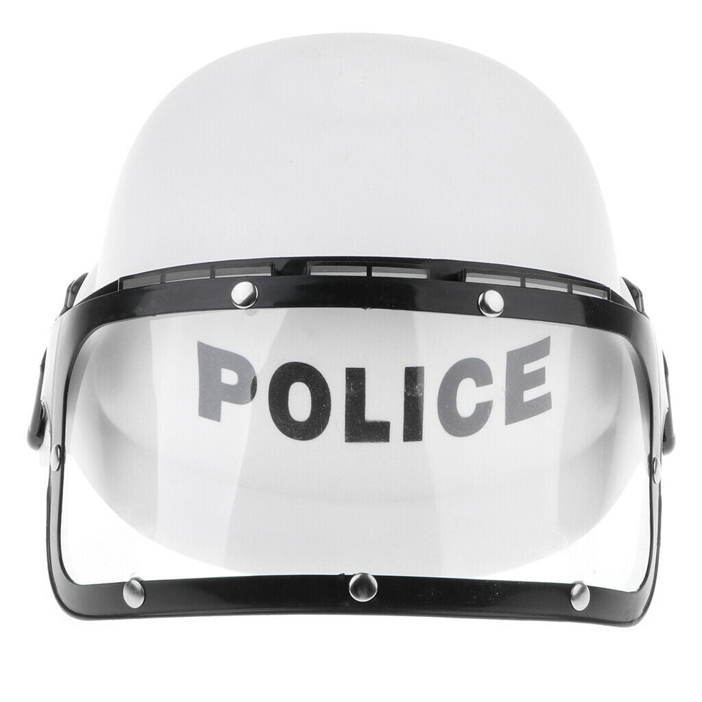 Kids Pretend Play Cop Police Helmet Hat Fancy Costume Dress Up Role Play