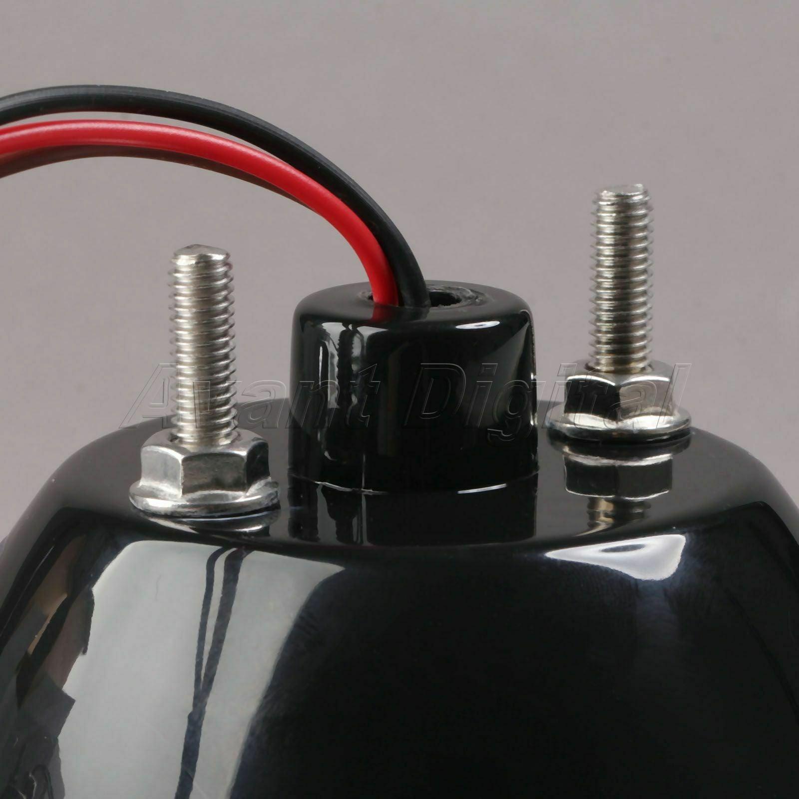 Universal Black Shell Motorcycle Tail Brake Light "STOP " Rear Lamp Bulb