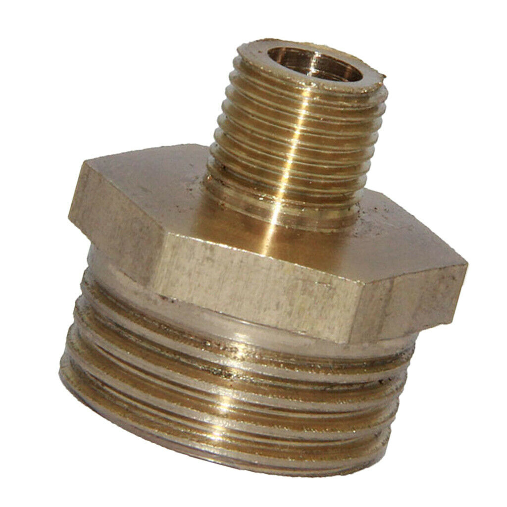 4Pc Brass Barbed Fitting Threaded Coupler Joint Connector 1/2-1/4", 1/2-1/8