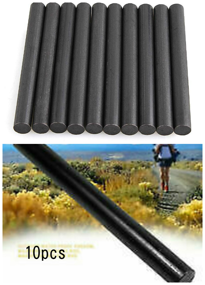 10Pcs Ferrocerium Rod Flint Lighter Magnesium Fire Starter Stick Outdoor