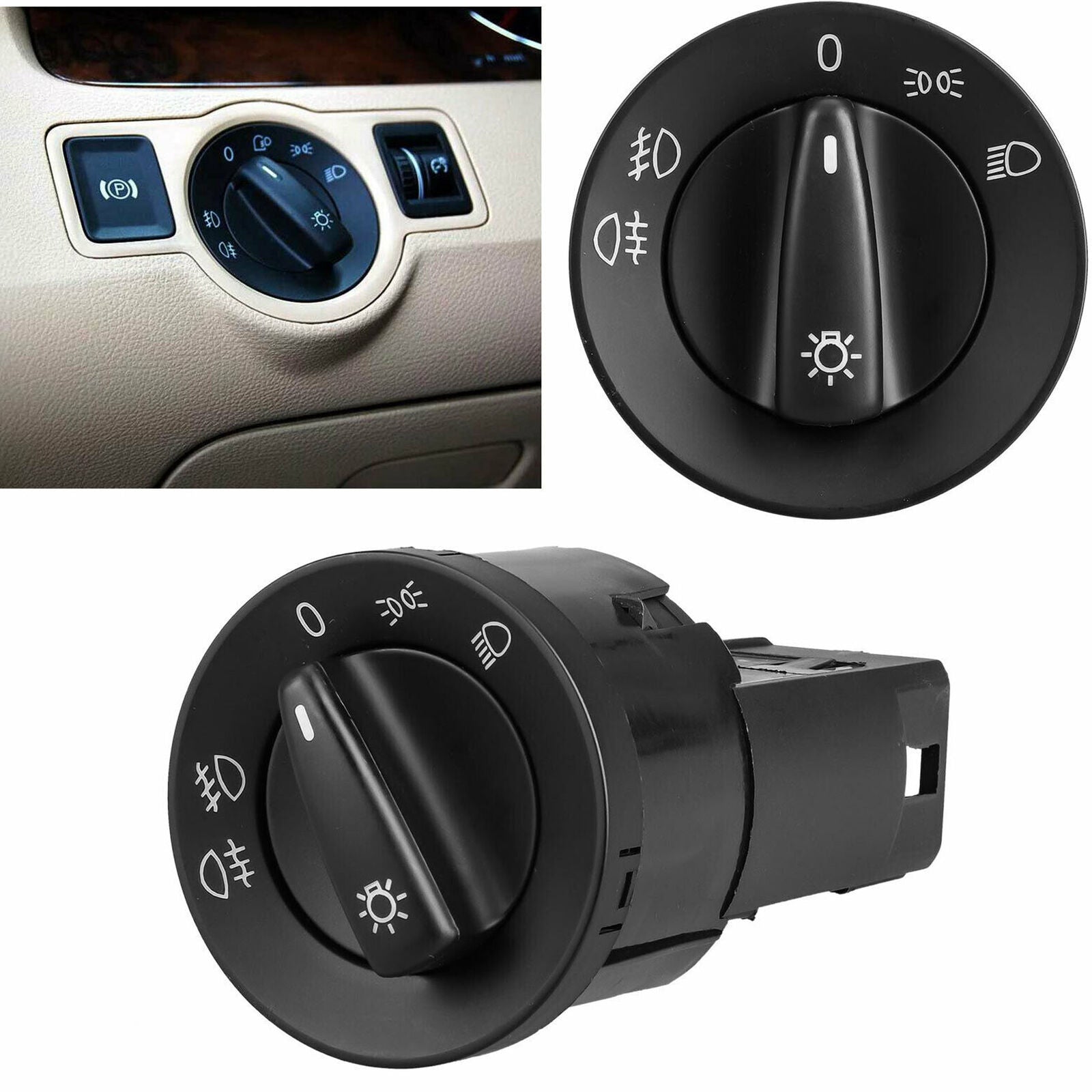 Car Headlight Switch For VW Golf GTI Jetta MK4 Beetle Passat B5 Bora
