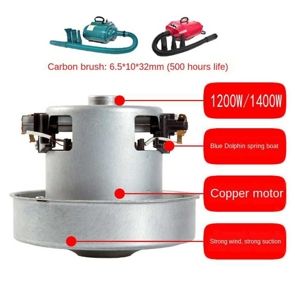 1200W 220V Replacemen Motor for Shengbao Chunzhou Hairdryer Hair Blower Pet
