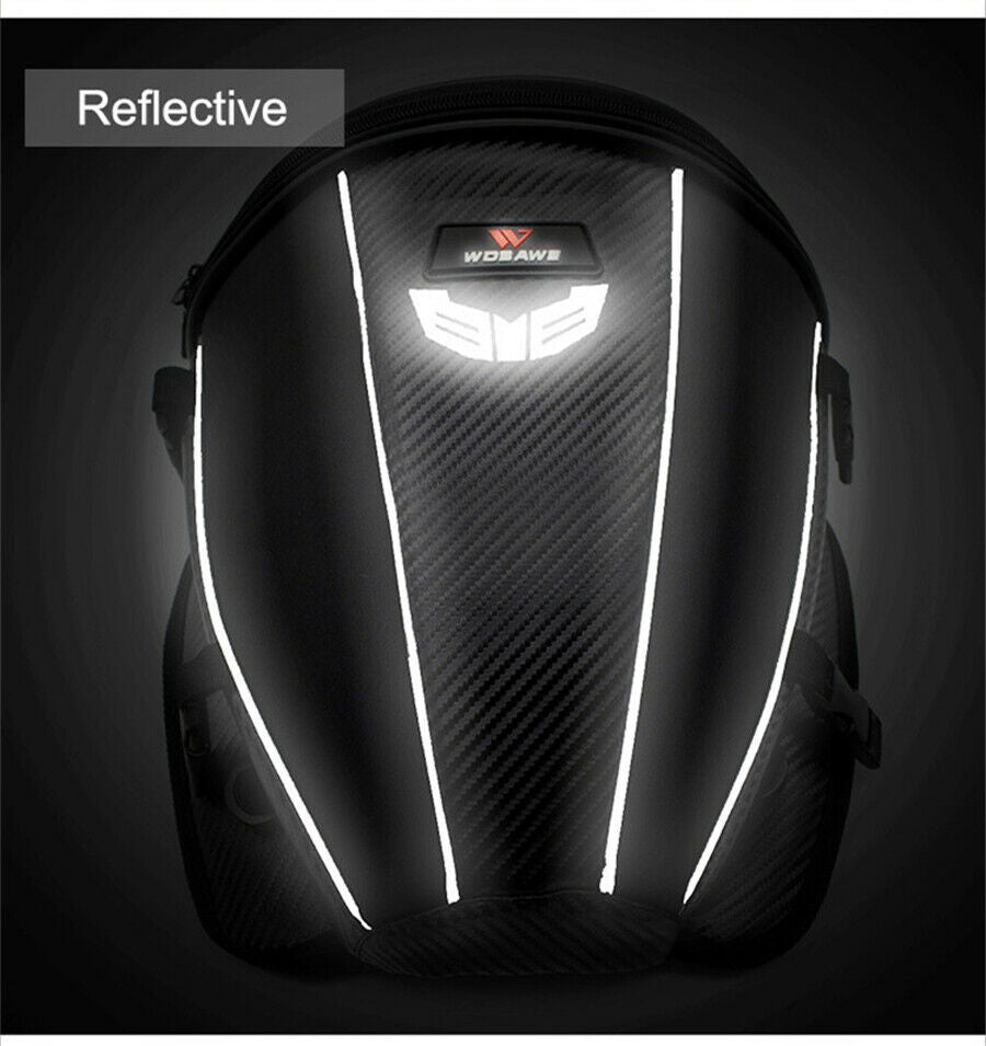 Motorcycle Trunk Tail Box Luggage Touring Pack Universal PU Leather Waterproof