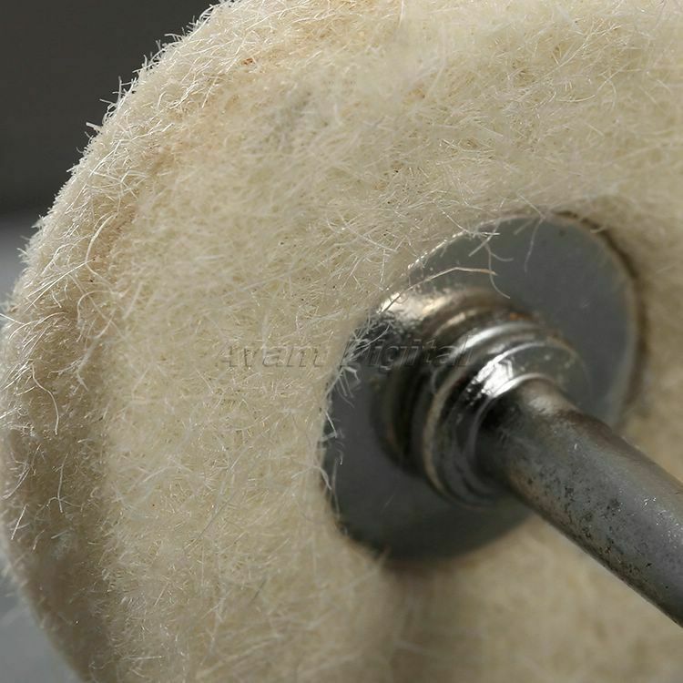 50PCS Buffing Drill Wool Felt Grinder Polish Wheel Pad Brushes For Rotary Tool