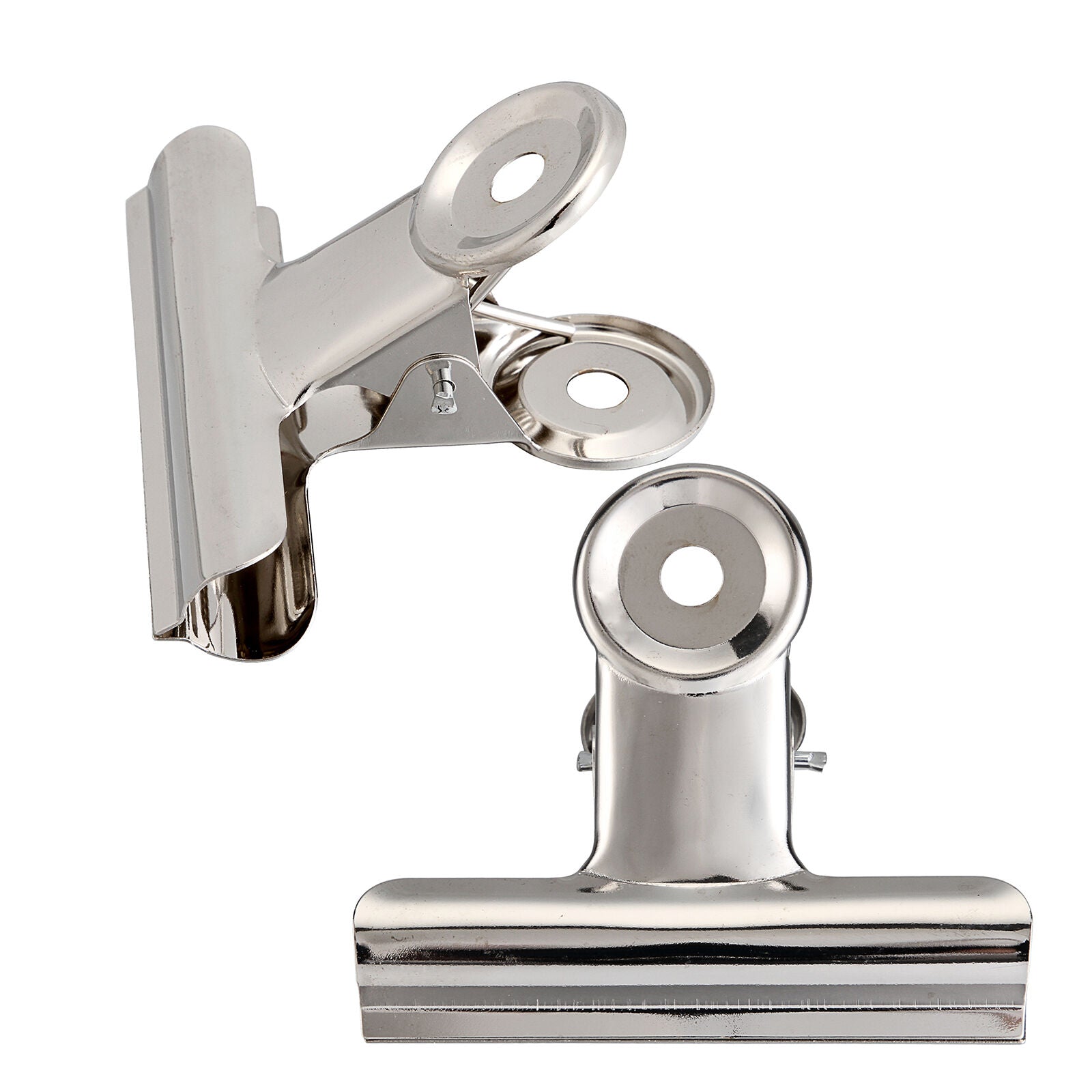 6Pc 38mm Stainless Steel Bulldog Clip Paper/Invoice/Closure Clip Home office Use