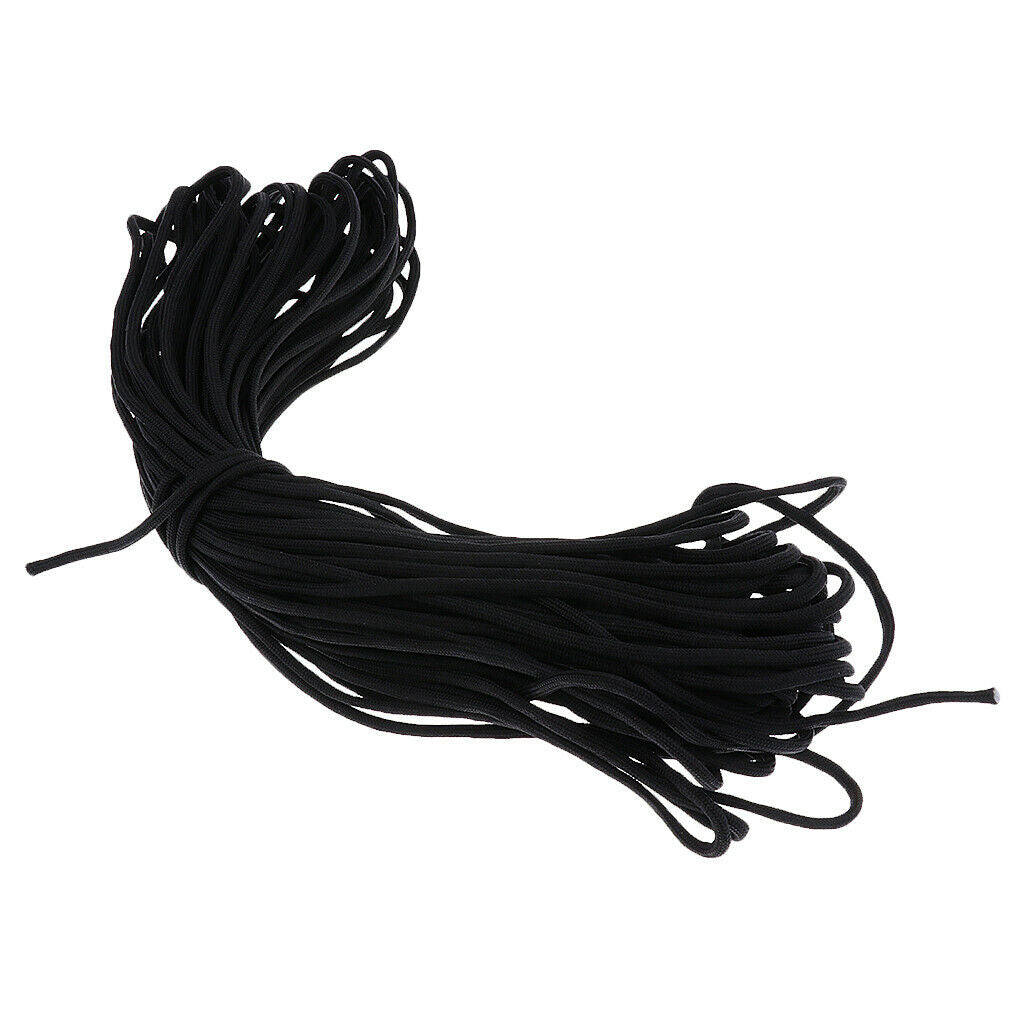 100FT Outdoor Camping Paracord Parachute Cord Rope 7 Strand Core Black