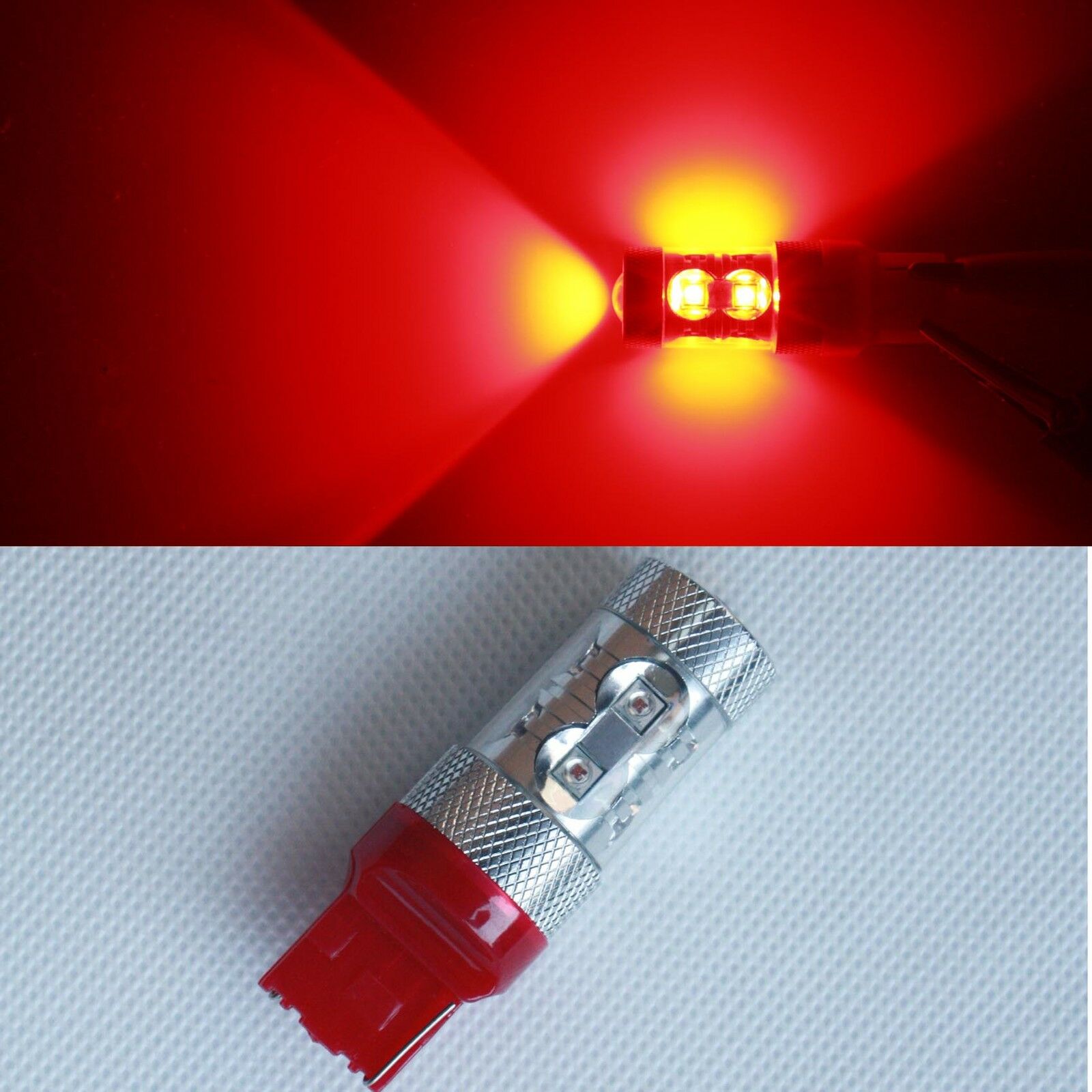Clearance sales : 7440 W21W 50W red CAR LED Tail backup turning reversing light