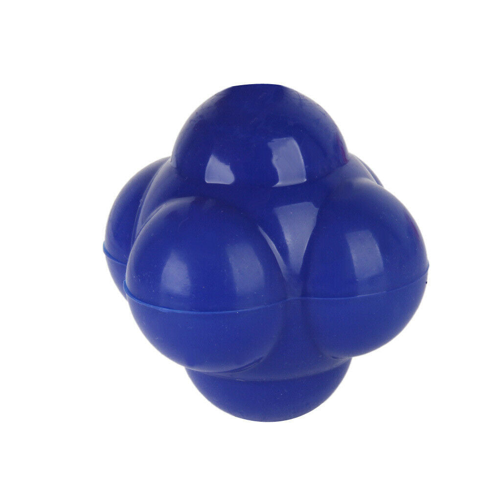 Blue Silicone Reaction Ball - Soccer / Baseball / Softball Trainer for Improve