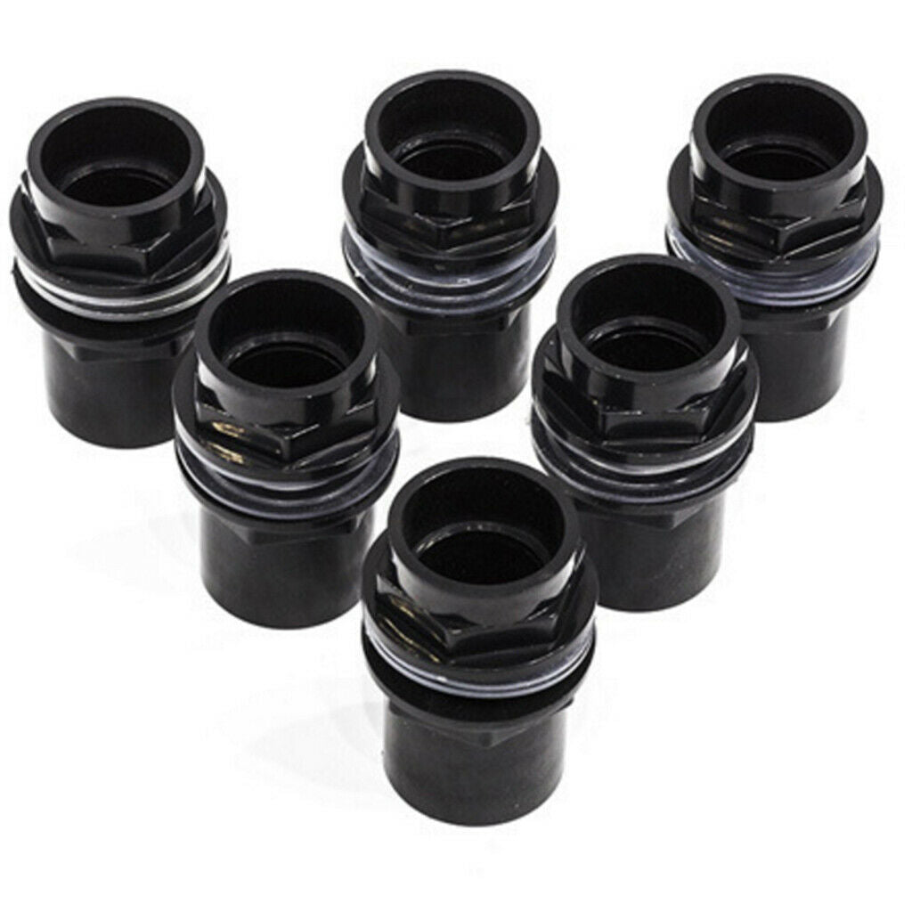 2x Fish Tank Pipe Joint Aquarium Pipe Connector Coupler Adapter 25mm Dia