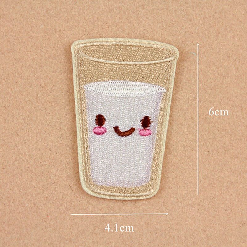 8pcs Fabric Fruit Donuts Embroidery Badge Sew Iron On Patch Bag Clothes Applique