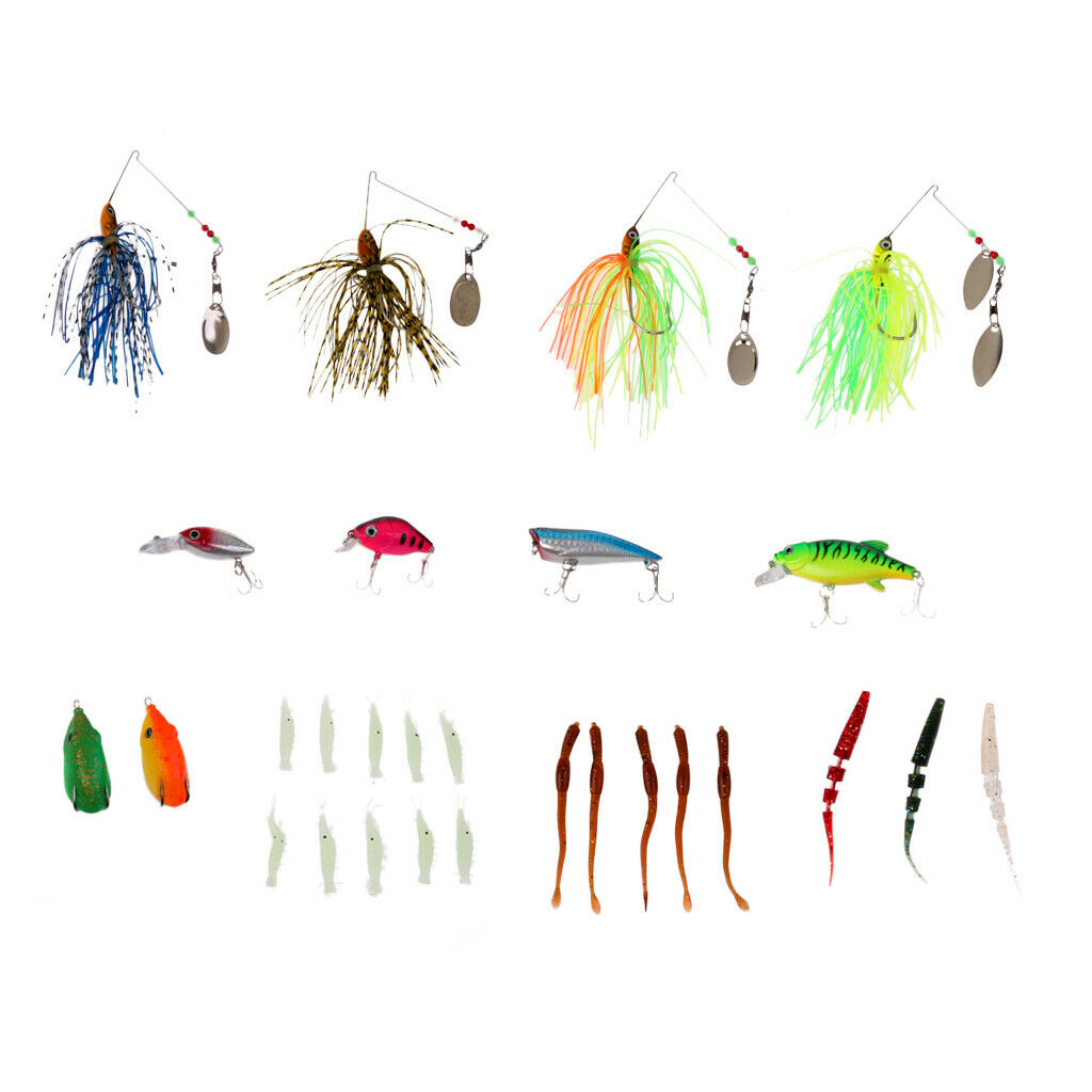 28 Pieces Fishing Lure Set Fishing Tackle Lots for Carp Fly Coarse Fishing