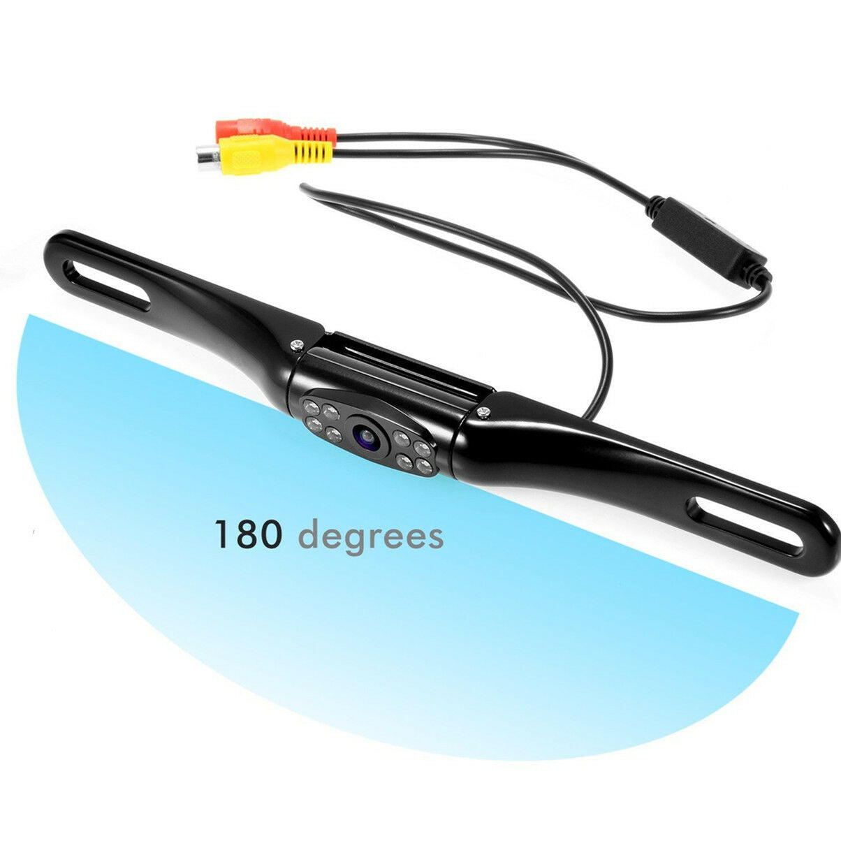 180Â°  8LED Car Rear View Reverse Backup License Plate Camera IR