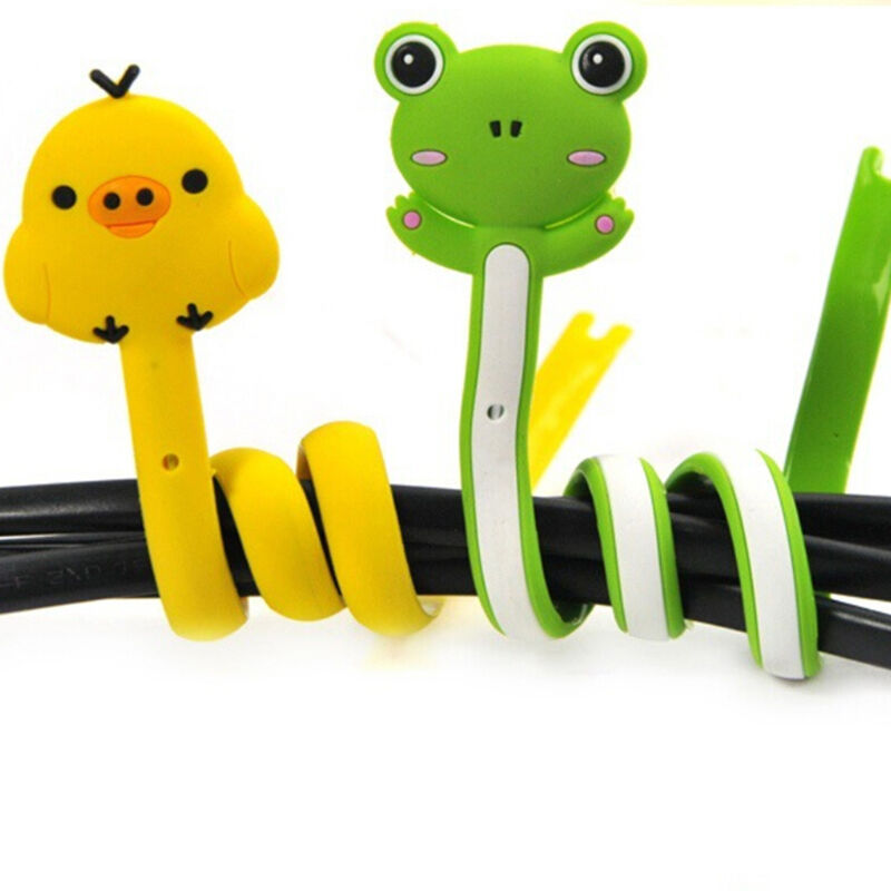 Animal Earphone Headphone Wrap Cord Wire Cable Holder Winder Organizer 2p.l8