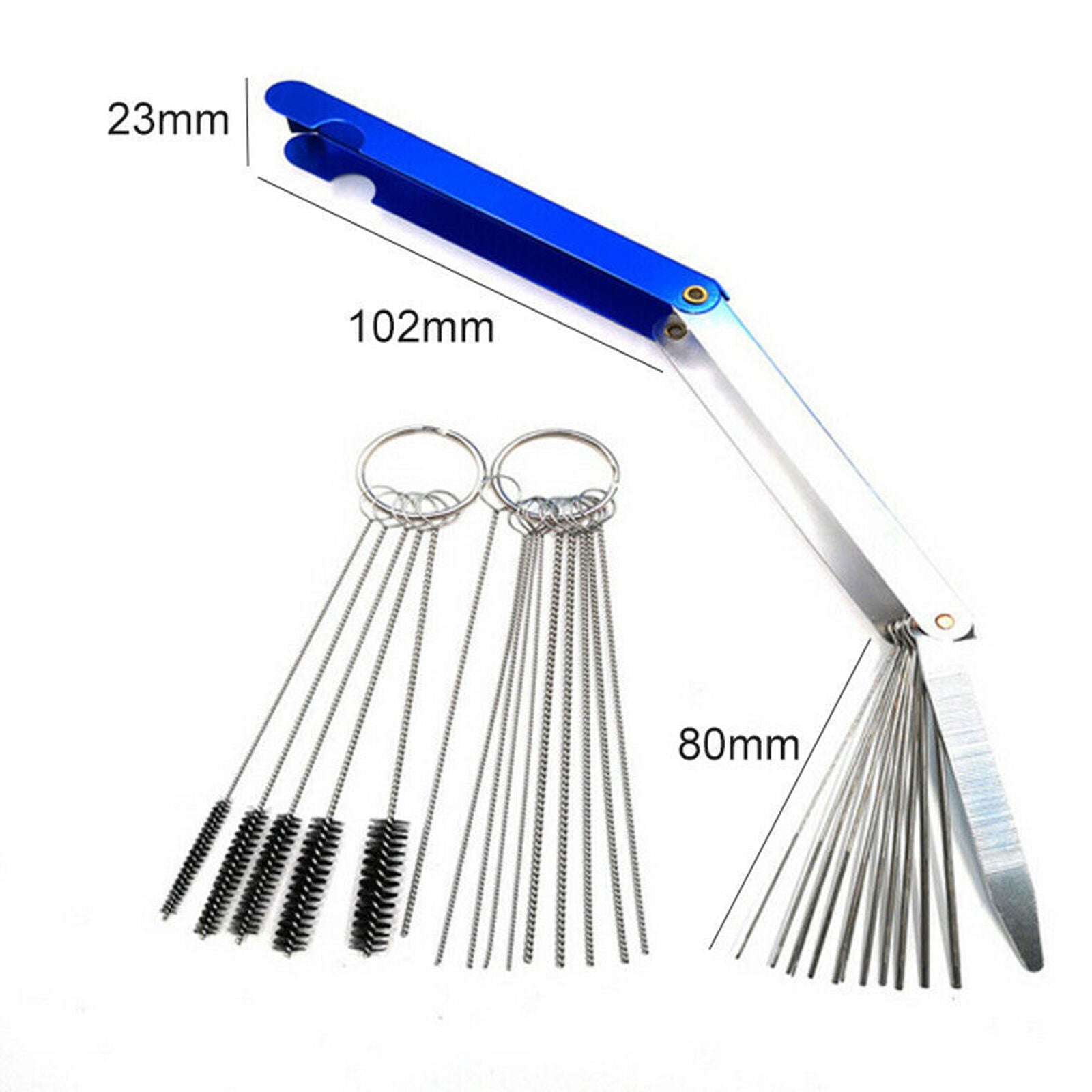 Carburetor Cleaner Kit 10 Needle 13 Wires 5 Brush Carb Dirt Clean Tool kits