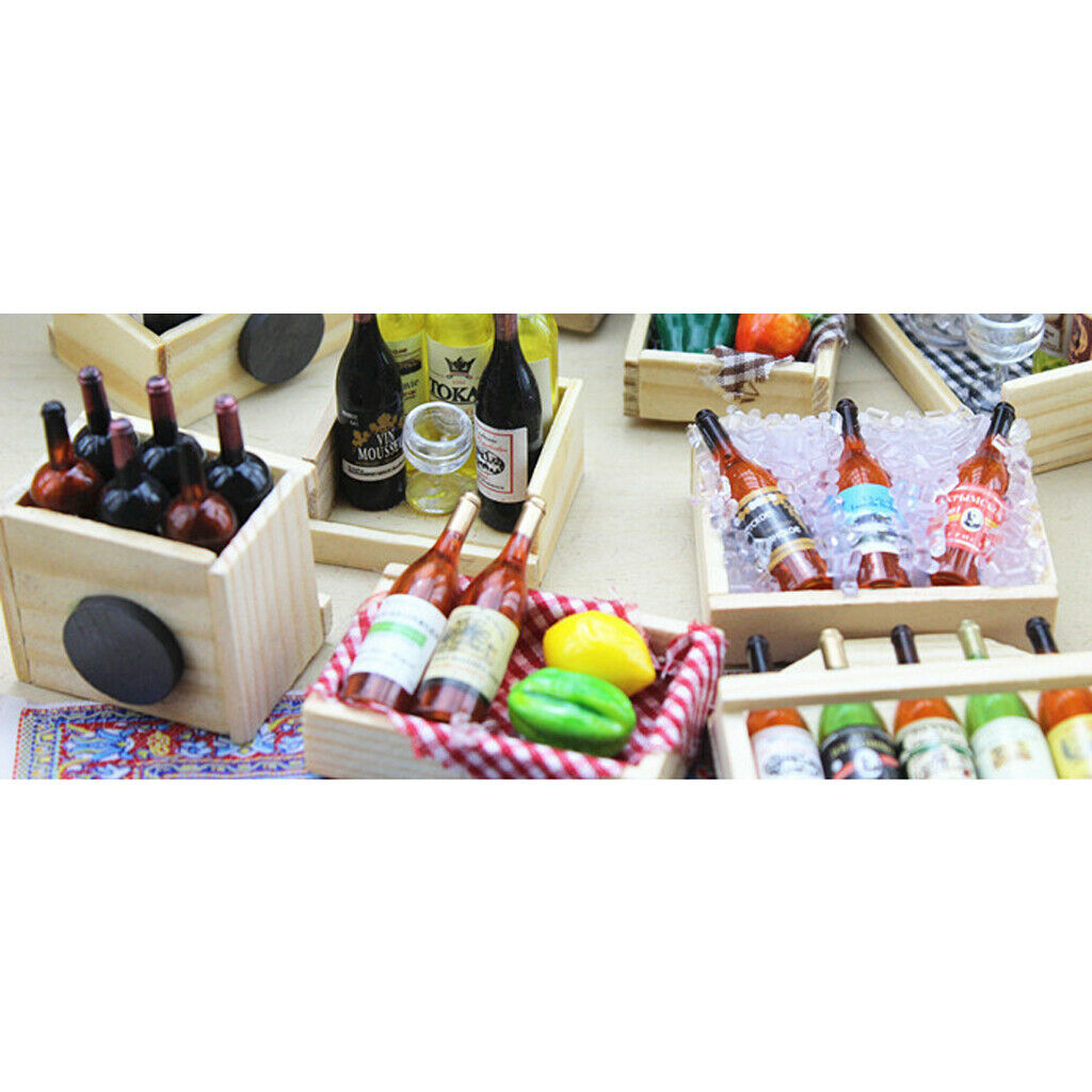 Modern Bar Decoration Drink Wine Champagne Beer Bottles With Magnet Wooden