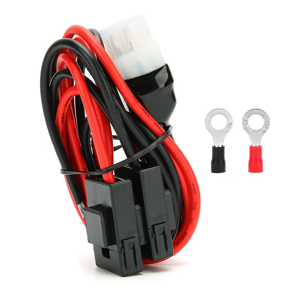 2pcs 1M 6pin Short Wave 30A Fuse Power Supply Cable Cord Line for Yaesu FT-857D